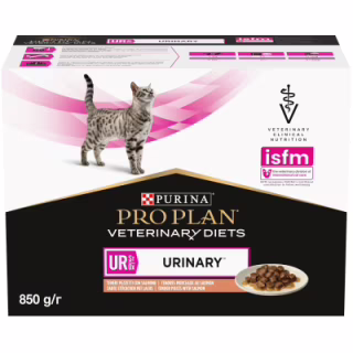 Влажный корм для кошек Purina Pro Plan Veterinary Diets UR ST/OX Urinary С лососем 10 x 85 г (8445290093851)