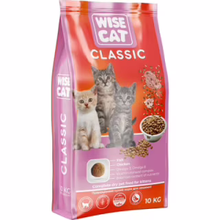 Сухий корм для кішок Wise Cat Classic 10 кг (4820111141326)