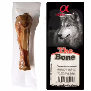 Ласощі для собак Alpha Spirit Ham Bone Half Vacuum половинка 12 см (8437015969213)