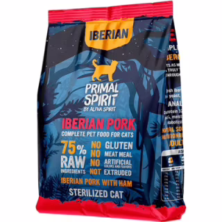 Сухий корм для кішок Alpha Spirit Primal Iberian Pork 1 кг (8436586311483)
