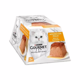 Паштет для кошек Purina Gourmet Revelations мусс с курицей 2х57 г (7613287070081)