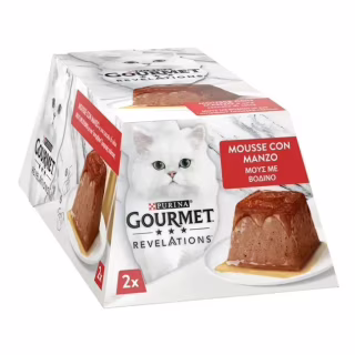 Паштет для кошек Purina Gourmet Revelations мусс с говядиной 2х57 г (7613287070005)