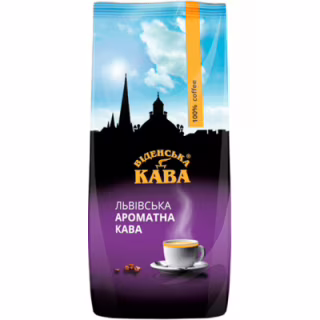Кава Віденська Львівська ароматна в зернах 1 кг (371575)