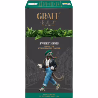 Чай Graff Osmanthus Зеленый байховый 20 пакетиков х 1.5 г (4820279610559)