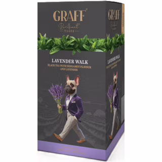 Чай Graff Lavender Walk Чорний 20 пакетиків х 1.5 г (4820279610658)