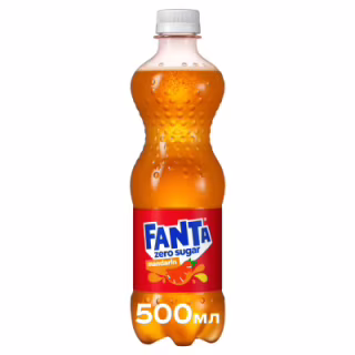 Напій Fanta Zero Sugar Безалкогольний сильногазований соковмісний Мандарин 500 мл (5449000323774)