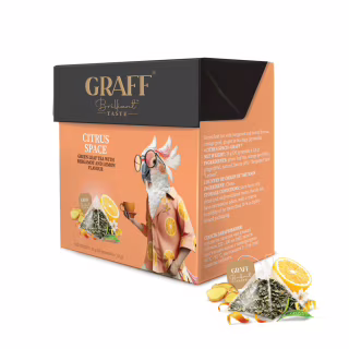 Чай Graff Citrus Space Зеленый 20 пирамидок по 1.8 г (4820279611099)