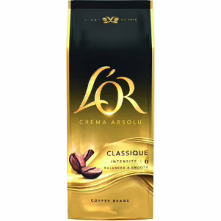 Кава L'OR Crema Absolute Classic в зернах 1 кг (8711000400791)