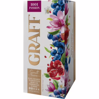 Чай Graff 1001 Passion з ароматом винограду та гранату 20х1.5 г (4820279612522)