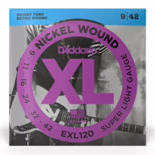 Струны для гитары D'Addario XL Nickel Wound Super Light (09-42) (EXL120)