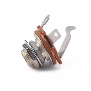 Выходной разъем для гитары Paxphil 1/4 Output Jack (Chrome) (JC10/2P)
