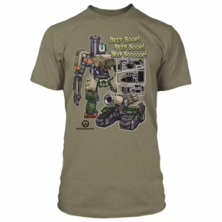 Футболка Jinx Overwatch - Roll Out Premium Tee Olive Heather, L (JINX-8157 OLL)