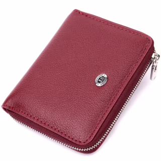 Кошелек ST Leather Кожаный Бордовый (19485)