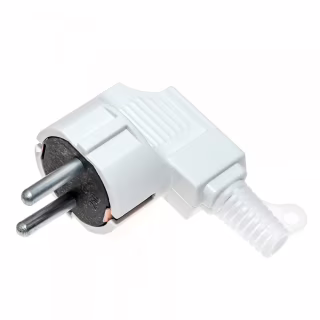 Электровилка EMP угловая, 16A 220V, евро