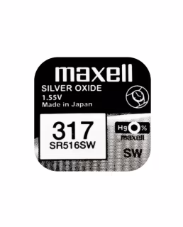 Батарейка Maxell 317 (SR516SW) 1.55V