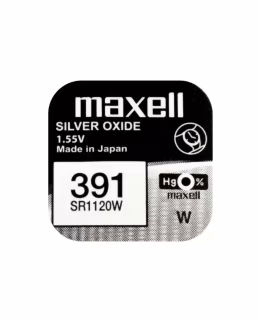 Батарейка Maxell 391 (SR1120W) 1.55V