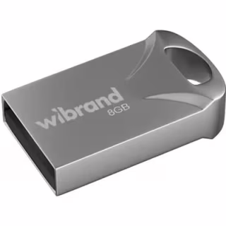 USB флеш накопитель Wibrand 8GB Hawk Silver USB 2.0 (WI2.0/HA8M1S)