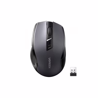 Мышка Ugreen MU006 Ergonomic Wireless Gray/Black (15063)