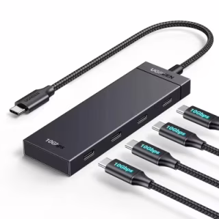 Концентратор Ugreen USB-C to 4xUSB-C 3.2 Gen2 10Gbps CM806 black (35584)