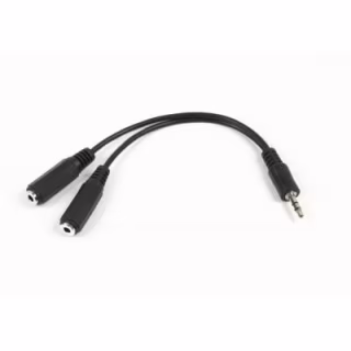 Кабель мультимедийный 3.5mm M to 2x3.5mm F 0.1m Cablexpert (CCA-415-0.1M)