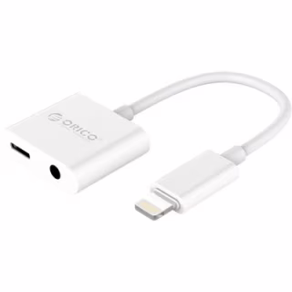 Перехідник Lightning to 3.5mm/Lightning 2LT-WH-BP Orico (CA912797)