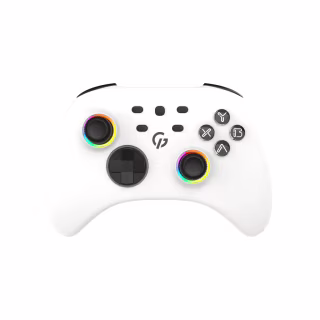 Геймпад GamePro GPX13W 2.4G/BT 5.1/USB/PC/iOS/Android RGB White (GPX13W)
