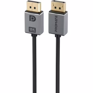 Кабель мультимедійний DisplayPort M to DisplayPort M V2.0 Promate (dplink-16k.black)