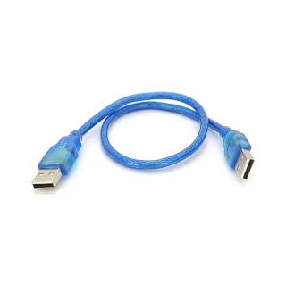 Дата кабель USB 2.0 AM/AM 0.3m blue Ritar (YT-AM/AM-0.3TBL)