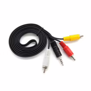 Кабель мультимедійний 3.5mm M to 3xRCA M 1.5m black Voltronic (YT-3.5(M)/3хRCA(M)-1.5Cu)