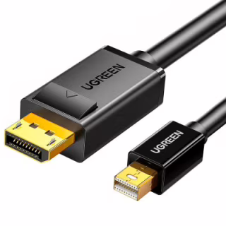 Кабель мультимедийный miniDisplayPort M to DisplayPort M 1.5m MD105 black Ugreen (10477)