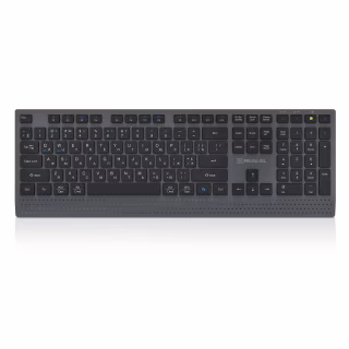 Клавиатура REAL-EL RK-715W Wireless/Bluetooth Black/Gray (EL123100051)