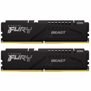 Модуль памяти для компьютера DDR5 32GB (2x16GB) 6800 MHz Beast Black EXPO Kingston Fury (ex.HyperX) (KF568C34BBEK2-32)