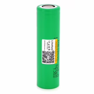 Аккумулятор 18650 2500mAh (2450-2650mah), 3.7V (2.75-4.2V), green, PVC BOX Liitokala (Lii-25R)