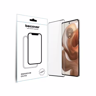 Стекло защитное BeCover Motorola Edge 50 Ultra Black (712345)