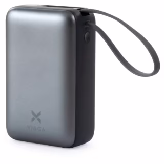 Батарея універсальна Vinga 30000 mAh 65W Display Cable (VPBB3065C)