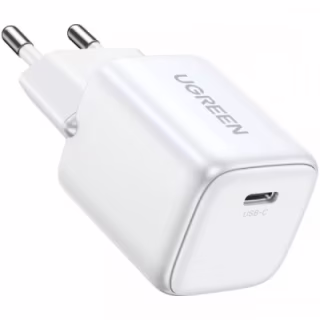Зарядний пристрій Ugreen CD319 Nexode Mini USB-C PD30W GaN White (15326)