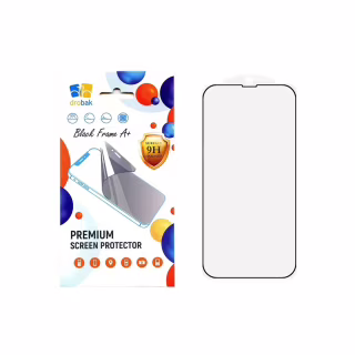 Стекло защитное Drobak Apple iPhone 16e Black Frame A+ (383876)