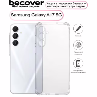 Чехол для мобильного телефона BeCover Anti-Shock Samsung Galaxy A17 5G SM-A176 Clear (713691)