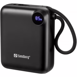 Батарея универсальная Sandberg 10000mAh PD/3.1/20W, QC/3.0, USB-C In/Out, with 2 cables USB-C (421-26)