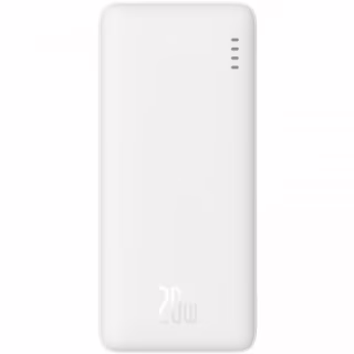 Батарея універсальна Baseus 10000mAh Airpow 20W, PD, QC, White (PPQD090002)