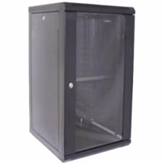 Шкаф настенный Hypernet 18U 19" 600x450 (WMNC-18U-FLAT-BLACK)