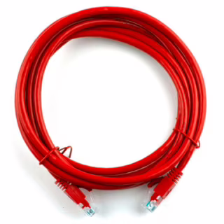 Патч-корд 20м, RJ-45, Cat.5e, CU, медь, красный Ritar (PCR-CU/20Rd / 04303)
