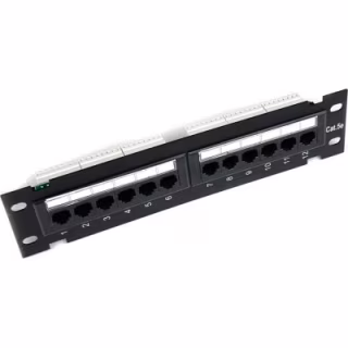 Патч-панель настенная 12 портов 5e UTP Eserver (WT-2180-Dual)