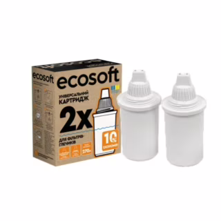 Картридж для фильтра кувшина Ecosoft Універсальний для фільтрів-глечиків 2 шт (4820056802597)