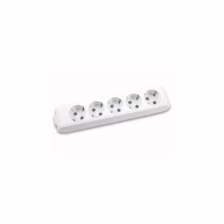 Колодка для подовжувача Panasonic X-tendia із заземленням 5 гнізд grey (WLTB04502GR-UA)