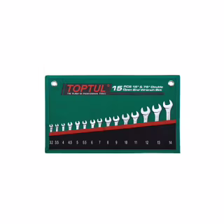 Ключ Toptul рожковый 15 шт. 3,2-14мм 15°х75° (GRAJ1501)