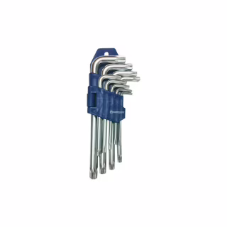 Ключ Стандарт TORX Г-образный с отверстием 9шт. (TKS0901)