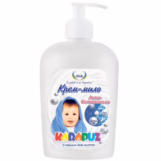 Жидкое мыло Карапуз антибактериальное с ионами серебра 400 м (4820049380637)