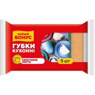 Губки кухонные Бонус 5 шт. (4820048483933)