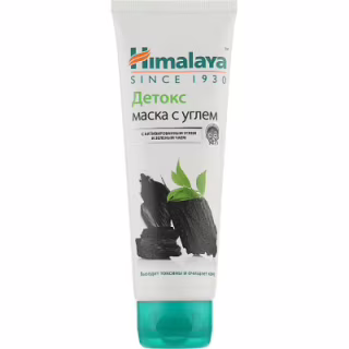 Маска для обличчя Himalaya Herbals Детокс очищуюча з вугіллям і зеленим чаєм 75 мл (6291107222295)